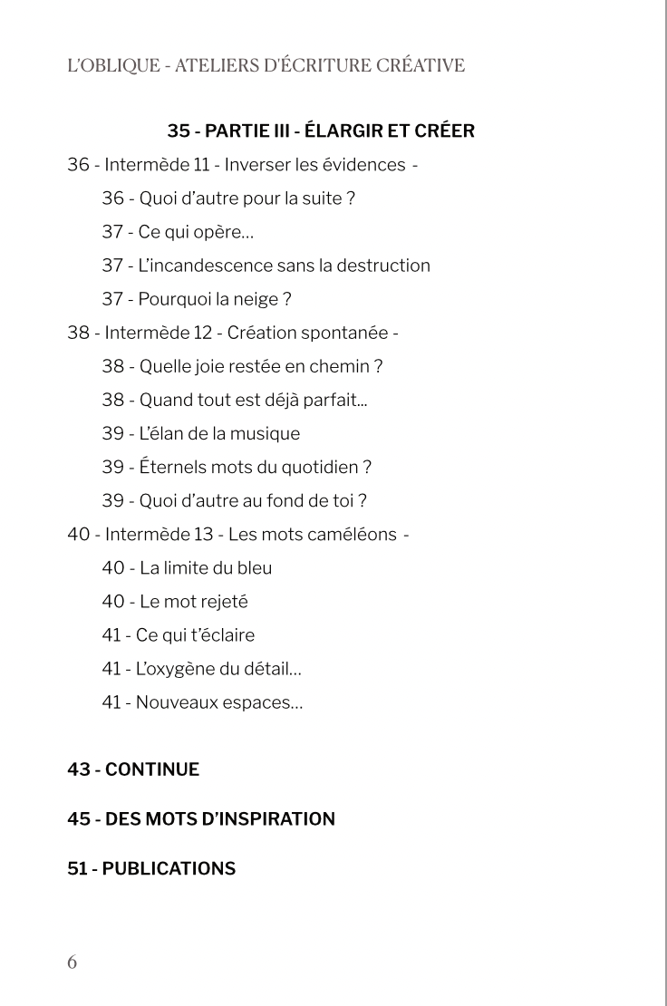 L’Oblique - Ateliers d'écriture (Livre) – Image 6