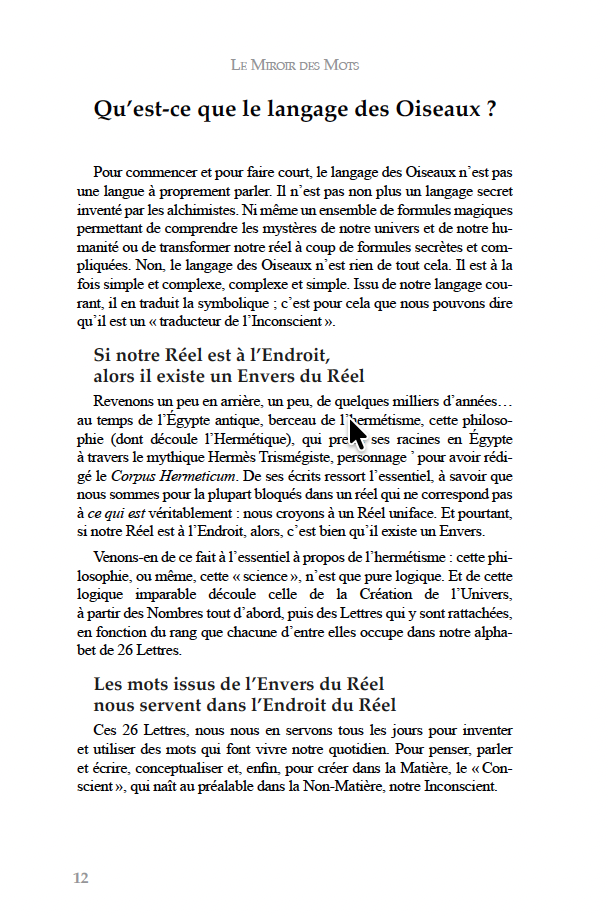 Miroir des Mots - 1