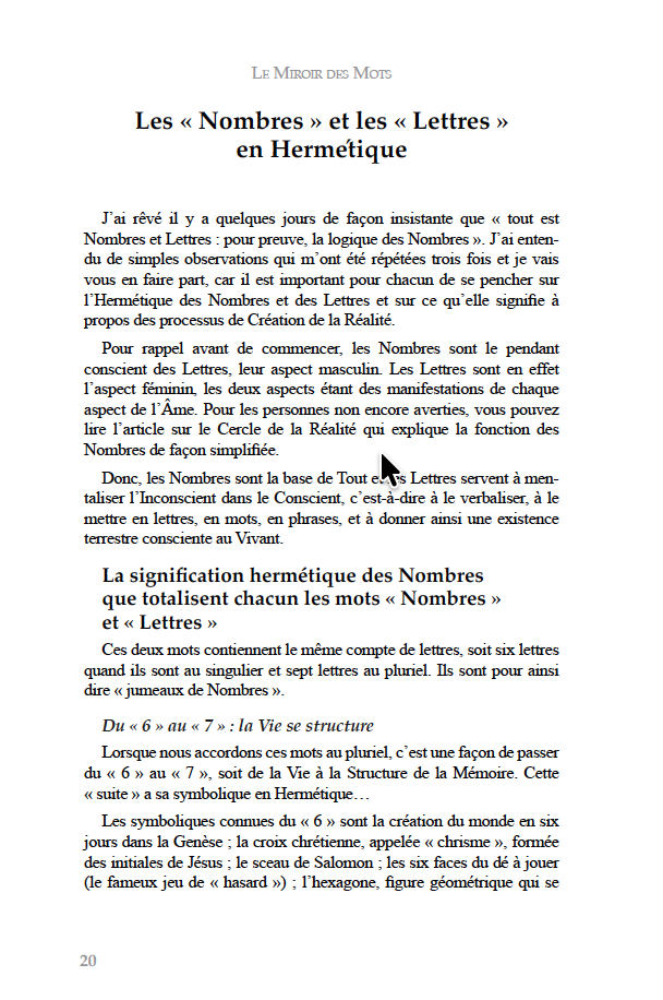 Miroir des Mots - 2