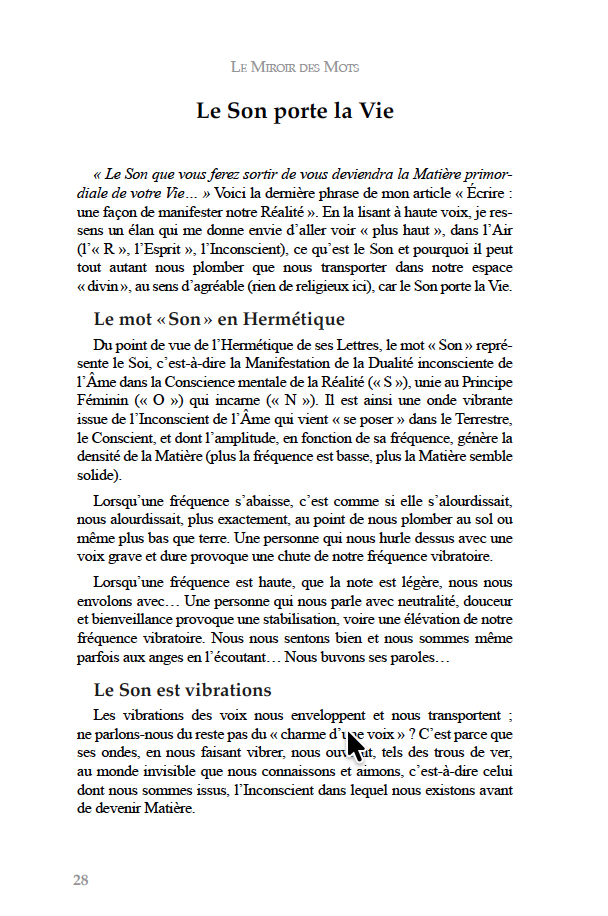 Miroir des Mots - 3